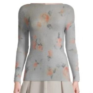 Emporio Armani Textured Fabric in Gray and Pink